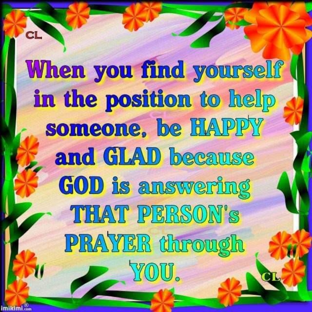 Be used as a blessing...